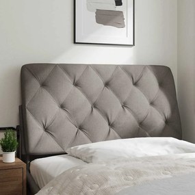 4019209 vidaXL Мека табла за легло, таупе, 100 см, плат