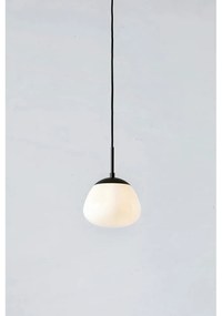 Черно-бяла висяща лампа със стъклен абажур ø 18 cm Rise - Markslöjd