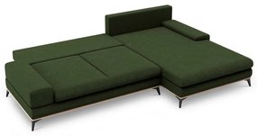 Бутилково зелен разтегателен диван ъгъл , десен ъгъл Planet - Windsor &amp; Co Sofas