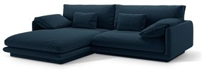 Тъмносин ъглов диван (ляв ъгъл) Torino – Micadoni Home