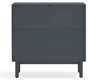 Тъмно сив нисък скрин 90x90 cm Corvo - Teulat