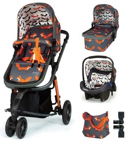 Комбинирана бебешка количка 3в1 Giggle 3 Charcoal Mister Fox Cosatto