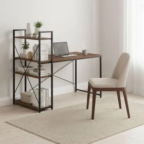 Маса за работа и игра с рафтове 120 x 60 cm Черен