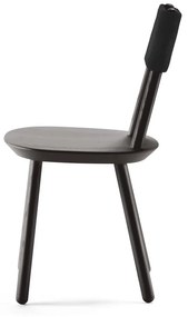 Черен стол от масивна дървесина Naïve - EMKO