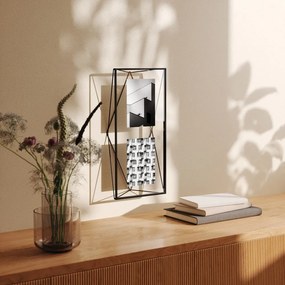 Черна метална стояща/висяща рамка 48x23 cm Prisma – Umbra