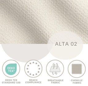 Бежово единично легло 120x200 cm тапицирано с място за съхранение с включена подматрачна рамка Noto – Maison de Rêve