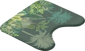 Зелен текстилен килим за баня WC 45x45 cm Vagabonde – douceur d'intérieur