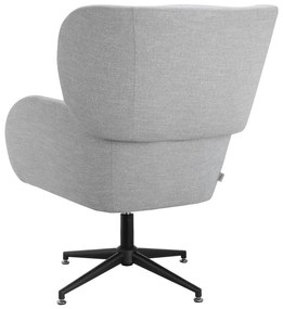 Светлосиво кадифено кресло Vanessa – Støraa