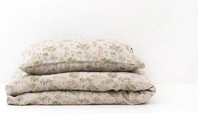 Детско бежово ленено платно Ботаника, 70 x 100 cm - Linen Tales