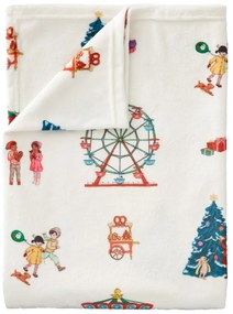 Бяло бебешко одеяло от микроплюш 150x200 cm Christmas Fairground – Belle &amp; Boo