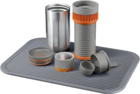 Подложка за сушене и трамбоване Wacaco L, Силиконова, Гладка и оребрена повърхност, Без BPA,Сив