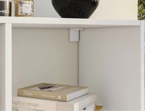 Книжна етажерка Jameson-Бяло