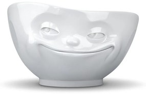 Бяла порцеланова усмихната купа - 58products