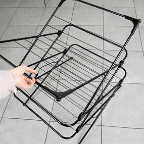 Вертикален сушилник за дрехи на 3 нива_простор за пране 61x58x136 cm