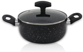 Тенджера SAPIR SP 1318 VM24, 4.л, 24х10.5 см, Мраморно покритие, Индукция, Черен
