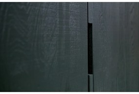 Черно шкафче от масивен ясен 85x149 cm Silas – WOOOD