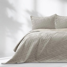 Сиво-бежово капитонирано покривало за легло 170x210 cm Laila – Restilo