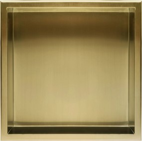 Вграден рафт за баня  30x30 gold brush