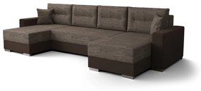Разтегателен диван в П-образна форма GARD, 340x90x159, kornet 04/rainbow 41