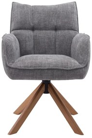 Сиви тапицирани трапезни столове в комплект 2 бр. Marilla – Unique Furniture