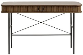 Работна маса от дъб 60x120 cm Nola - Unique Furniture