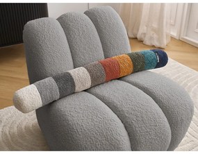 Светлосиво кресло от прежда с примки от букле Janissaire – Bobochic Paris