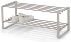 Кафяво-сива метална стойка за обувки 70x29x27 cm Rex – Spinder Design
