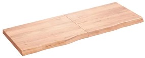 3156388 vidaXL Плот за маса светлокафяв 160x60x(2-6) см обработен масивен дъб