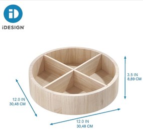 Въртящ се дървен органайзер за подправки Merry-go-round - iDesign/The Home Edit