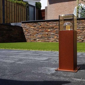 Интелигентна подова лампа за външно осветление ръждиво кафява 30 см с WiFi P45 - Denmark