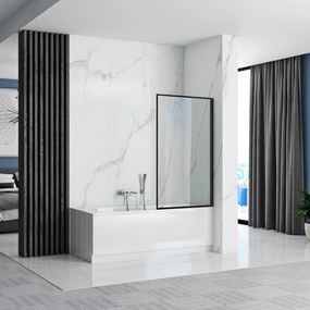 Параван за вана Rea Lagos Fix 80 Black
