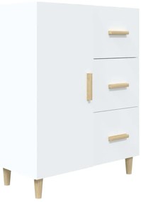 812168 vidaXL Сайдборд, бял, 69,5x34x90 см, инженерно дърво