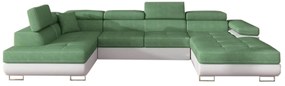 Разтегалелен диван П-образен CORGI, 345x90x202, soro 34/soft 17, ляв ъгъл
