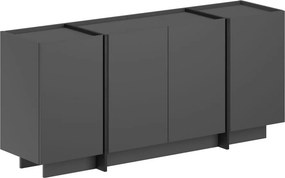 Антрацитен скрин с отвор за кабели 180x80x45 cm Dorma – Kalune Design