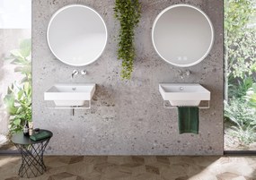 Огледало LED 90cm MMJ BRUSH SILVER