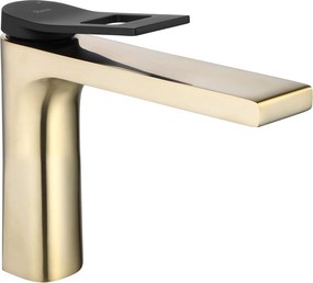Смесител за мивка REA Soul  Gold mat black low
