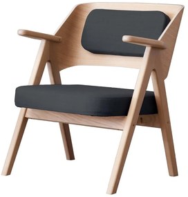 Тъмно сив дъбов фотьойл Findahl от Hammel Me Tube - Hammel Furniture
