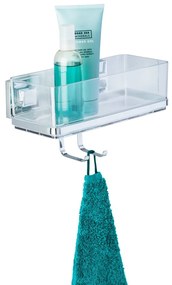 Самоносеща етажерка с 2 куки Vacuum-Loc, товароносимост до 33 кг - Wenko