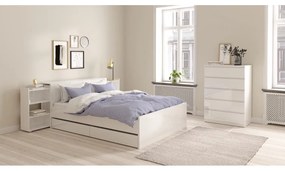 Бяло двойно легло 160x200 cm Naia – Tvilum