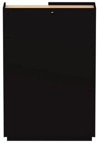 Черна матова етажерка 100x147 cm Nina - TemaHome