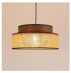 Пендел BOHO 1xE27/60W/230V кафяв/бежов