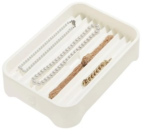 Бял органайзер за бижута Eco Bin, 28,12 x 19,23 cm - iDesign