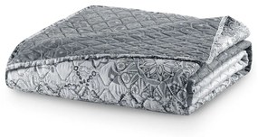 Бяло и сиво двустранно покривало за легло от микрофибър , 260 x 240 cm Alhambra - DecoKing