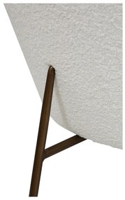 Бяло кресло от плат букле Orbit – DAN-FORM Denmark