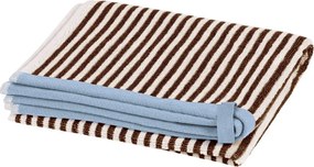 Кафява/кремава памучна кърпа от тери 50x80 cm Gobo – noo.ma