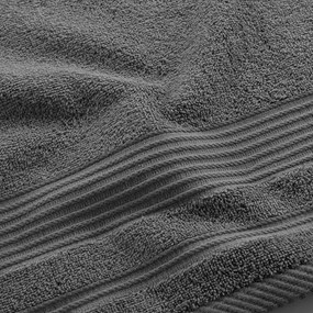 Тъмносива памучна кърпа от тери 50x90 cm Tendresse – douceur d'intérieur