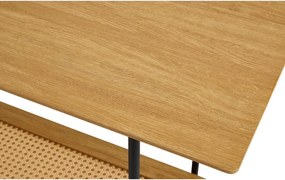 Конзолна маса от декор от дъб в естествен цвят 37x100 cm Pensacola – Unique Furniture
