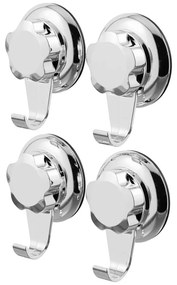 Пластмасови комплект куки 4 бр. без пробиване в сребрист цвят Bestlock – Compactor