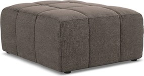 Кафява табуретка от прежда с примки от букле Aloha – Makamii