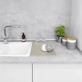 Бежова гумена тавичка за оттичане за съдовете 40x30 cm Maxi – Wenko